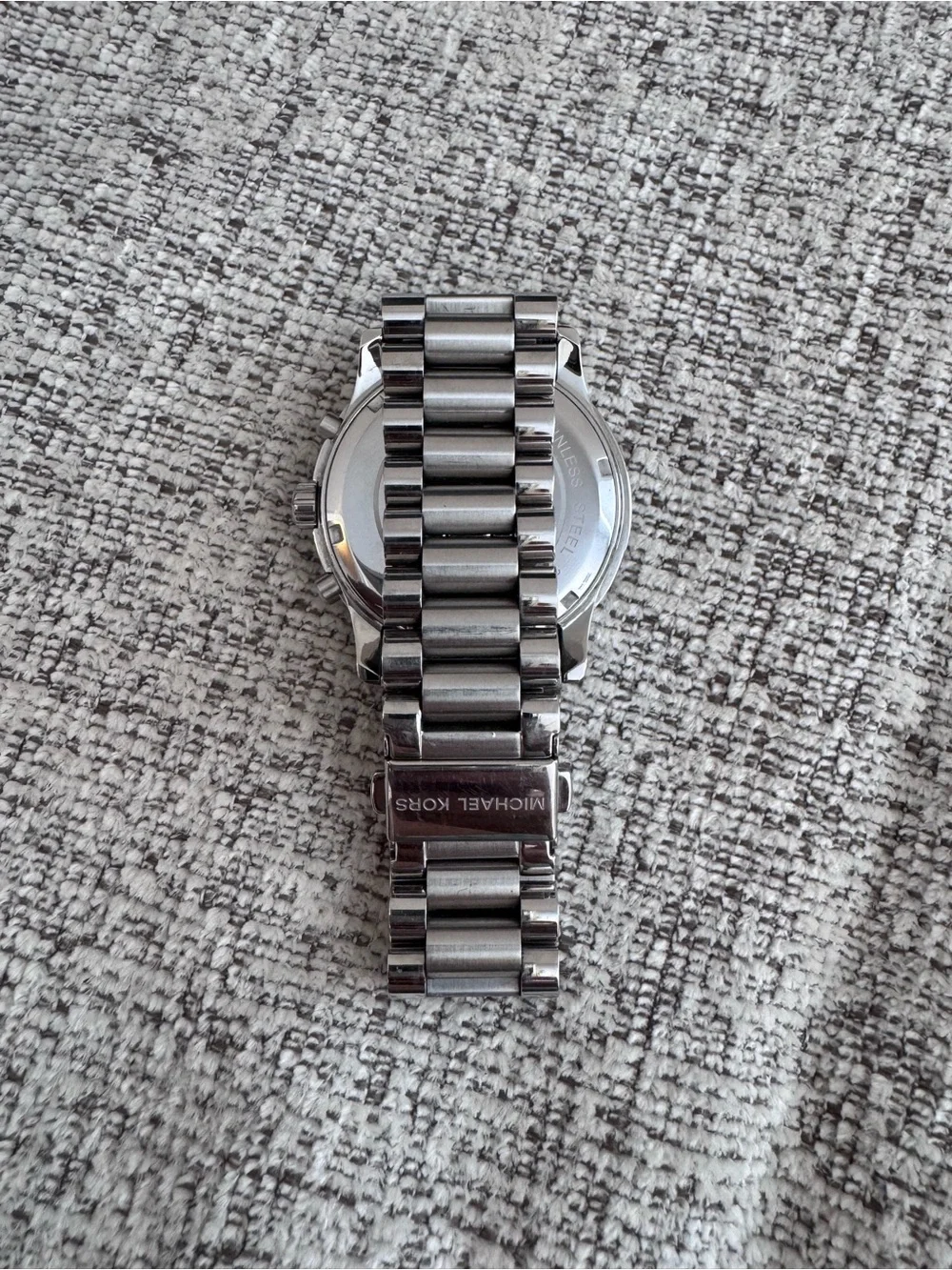 Michael Kors Stainless Steel Watch with White Dial